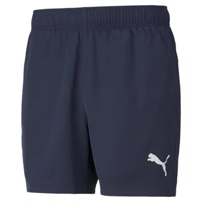 Shop Puma Men's Active Woven 5" Shorts In Blue