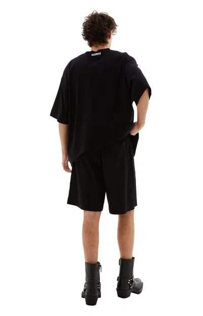 Shop Vetements Jersey Short In Black