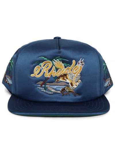 Shop Rhude Palm Eagles Souvenir Hat In Navy