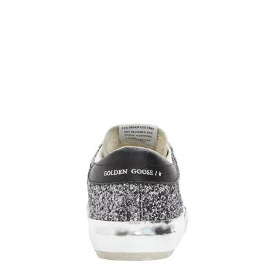 Shop Golden Goose Super Star Glitter Upper Sneakers In Antracite/ice/white/black