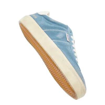 Shop Golden Goose Soul Star Bio Based Hf Tongue Sneakers In Smoke Blue/milky