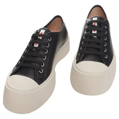 Shop Marni Women's Pablo Lace-up Sneakers In Black