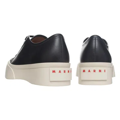 Shop Marni Women's Pablo Lace-up Sneakers In Black