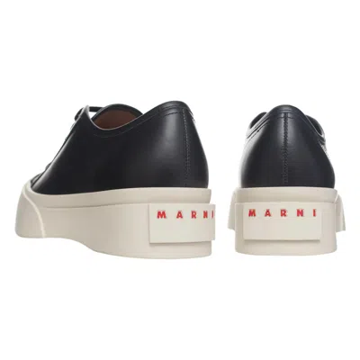 Marni Pablo Nappa Leather Sneakers In Black