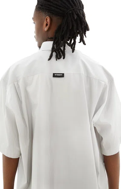 Shop Vetements Anime Short Sleeved Shirt In Black/white