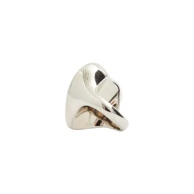 Shop Vetements Crystal Heart Ring In White