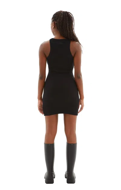 Shop Vetements Racing Tank Top Dress In Black