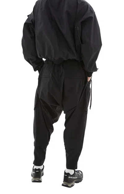 Shop Acronym Nylon Wide Cargo Pants In Black