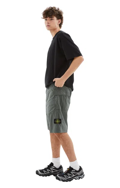Shop Stone Island Comfort Fit Bermuda Shorts In Musk Green