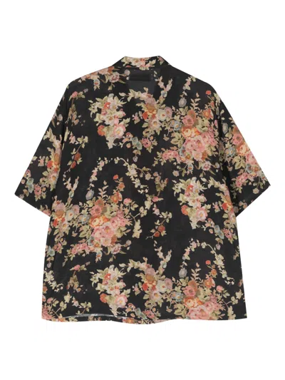 Shop Our Legacy Elder S/s Shirt In Black/floral