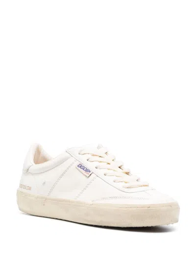 Golden Goose Soulstar 11629 Logo-print Faux-leather Low-top Trainers In White/milk