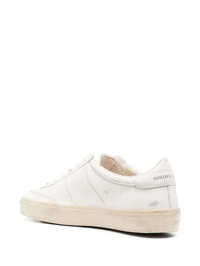Golden Goose Soulstar 11629 Logo-print Faux-leather Low-top Trainers In White/milk