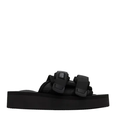 Shop Suicoke Moto-po Sandals In Black