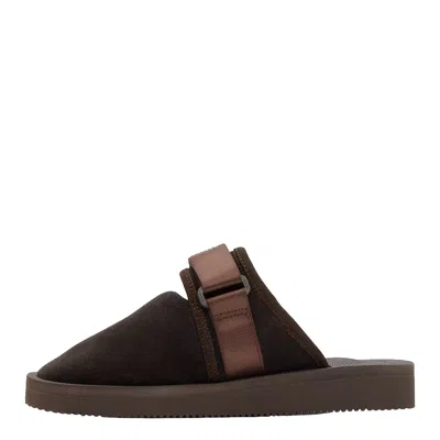 Suicoke Zavo Slippers In Brown