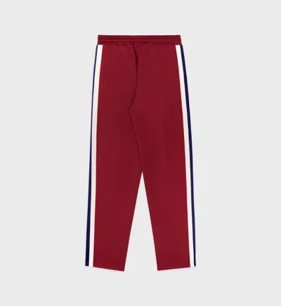 Shop Sporty And Rich Crown Track Pants In Merlot