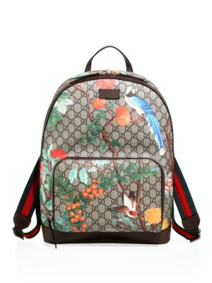 gucci backpack with birds