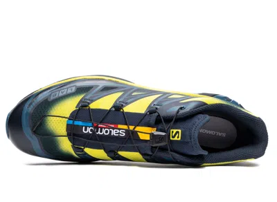 Salomon Xt-6 Skyline Toggle-fastening Sneakers In Carbon/sunny Lime/sulphur