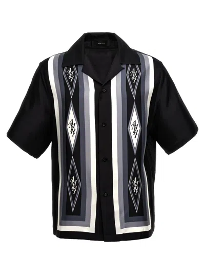 Shop Amiri ' Diamond Bowling' Shirt In Black