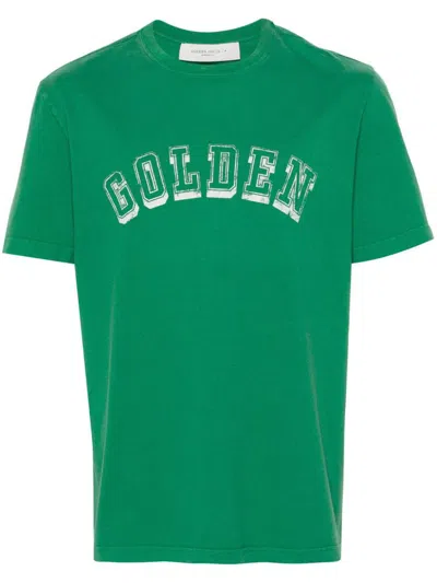 Shop Golden Goose T-shirts & Tops In Green