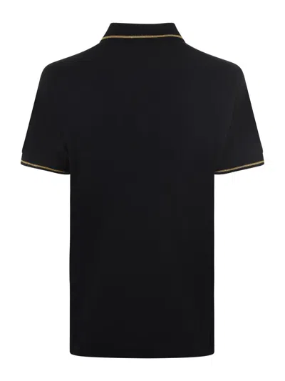 Shop Versace Jeans Couture Couture Polo Shirt In Black
