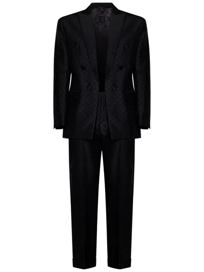 Shop Balmain Suit In Black