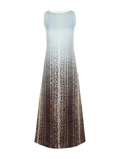 Shop Fendi Sleeveless Maxi Dress In Default Title