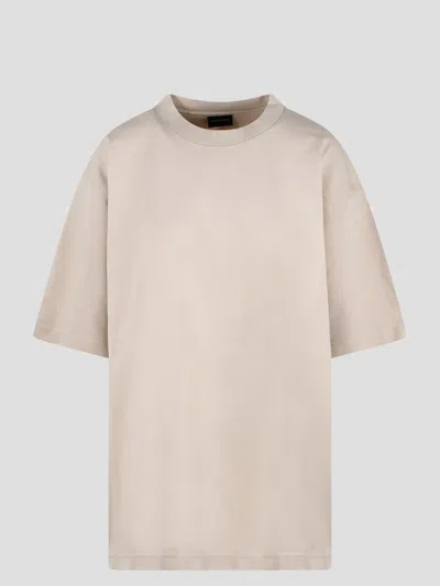 Shop Balenciaga Back T-shirt In Nude & Neutrals