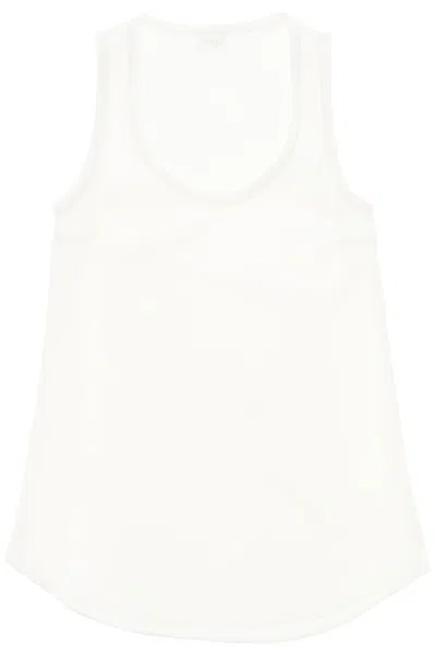 Shop Brunello Cucinelli Tom's Silk Satin Sleeveless Top In Mixed Colours