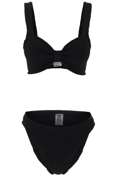 Shop Hunza G . Bonnie Bikini Set In Black