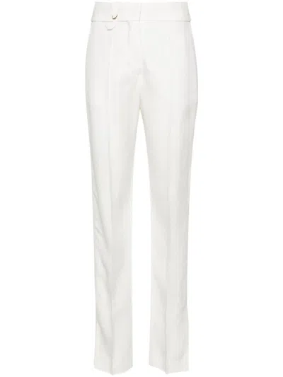 Shop Jacquemus 'tibau' Trousers In White