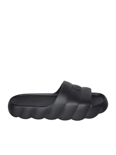 Shop Moncler Sandals In Black