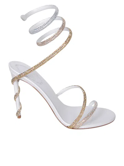 Shop René Caovilla Sandals In White