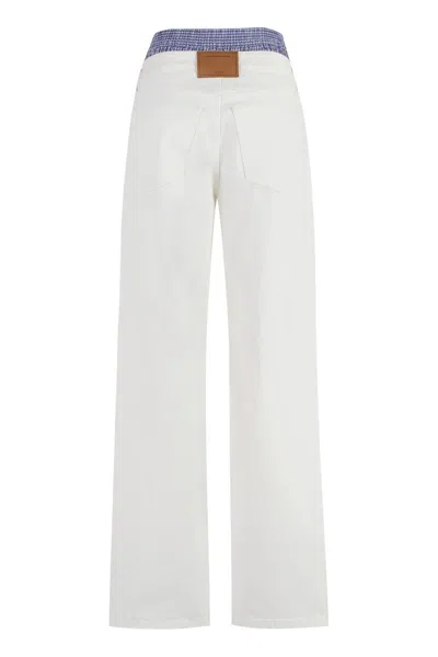 Shop Alexander Wang Boxer Skater 5-pocket Jeans In White
