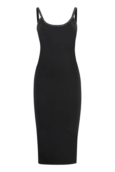 Shop Alexander Wang Stretch Sheath Dress In Black