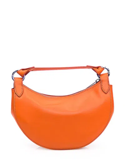 Shop Orciani Dumpling Mini Bag In Orange