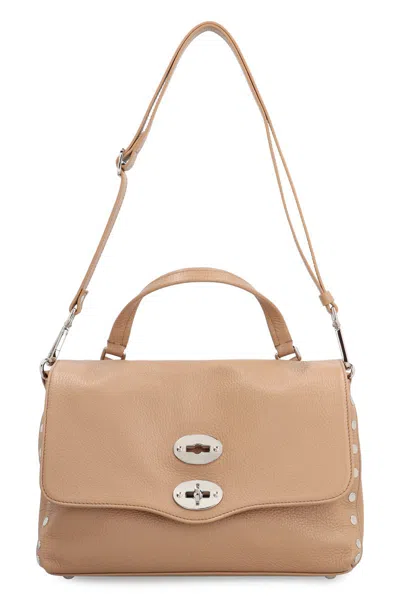 Shop Zanellato Postina S Leather Handbag In Brown