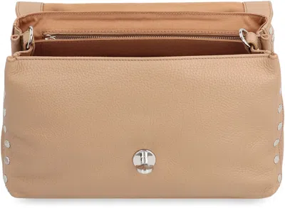 Shop Zanellato Postina S Leather Handbag In Brown
