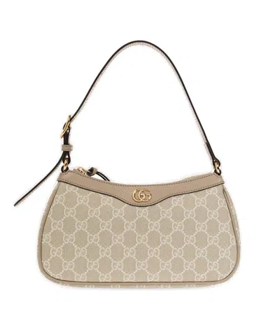 Shop Gucci Ophidia Small Shoulder Bag In Beige