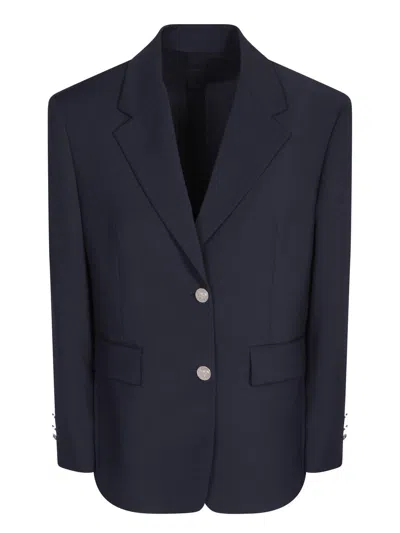 Shop Prada Single-breasted Long-sleeved Blazer In Default Title