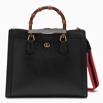 Shop Gucci Diana Black Medium Tote Bag In Default Title