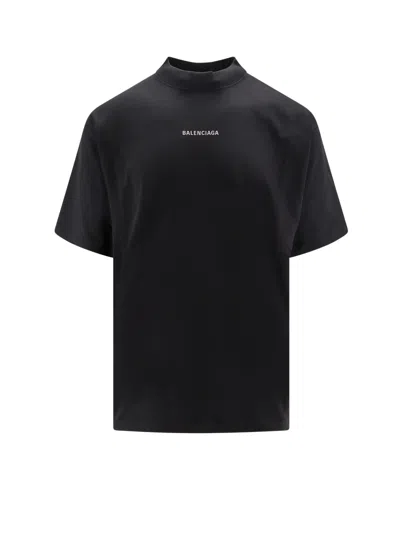 Shop Balenciaga T-shirt In Faded Black