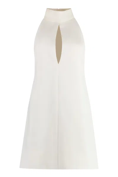 Shop Tom Ford Crepe Dress In Neutrals