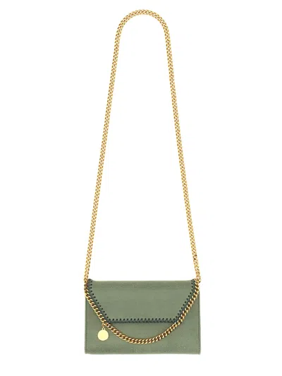Shop Stella Mccartney Falabella Mini Bag In Verde