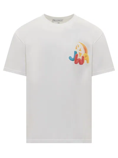 Shop Jw Anderson J.w. Anderson Digital Fruits T-shirt In White
