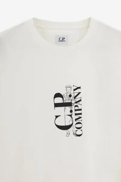 Shop C.p. Company T-shirts In White