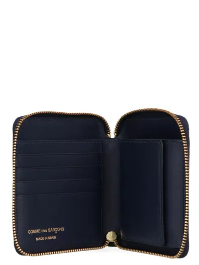 Shop Comme Des Garçons 'arecalf' Wallet In Blue