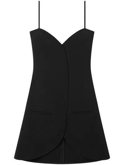 Courrèges Courreges Short Ellipse Dress In Black