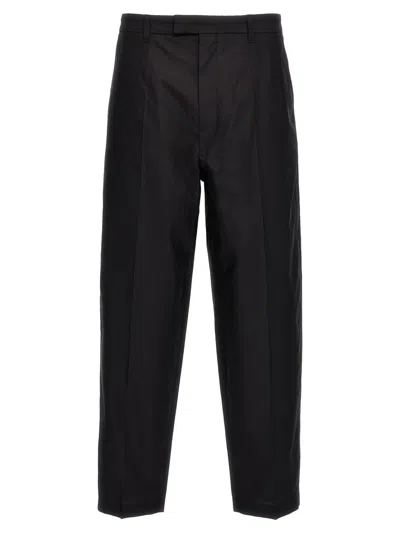 Shop Lemaire 'carrot' Trousers In Black