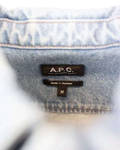 Shop Apc A.p.c. Shirt In Blu Chiaro