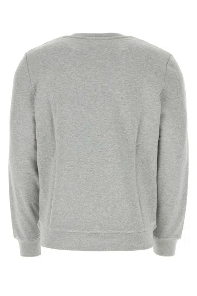 Shop Apc A.p.c. Grey Cotton Sweatshirt